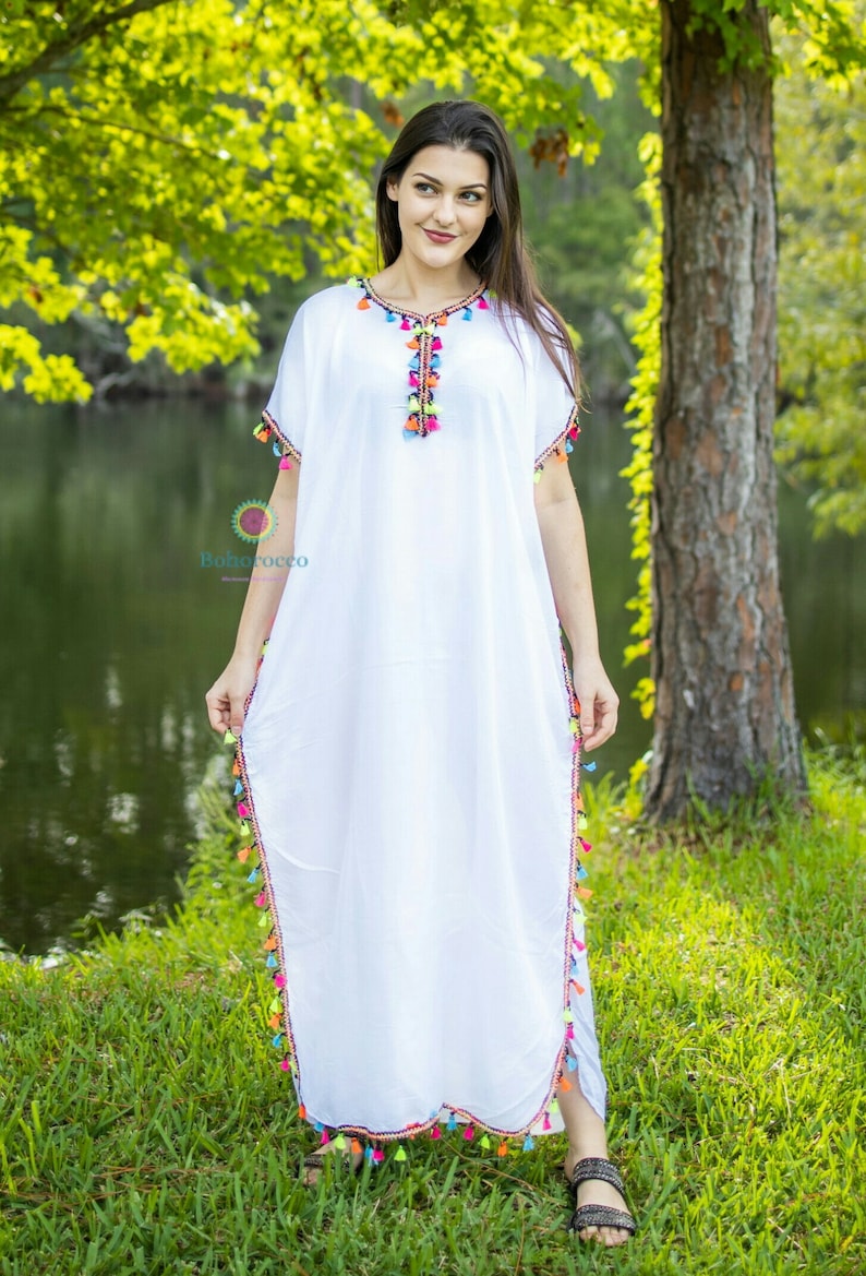 African Kaftan One Size Djellaba Moroccan Kaftan autumn dress Arabian Abaya Dubai Dress