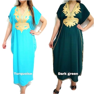 Moroccan Kaftan, African Kaftan, Arabic Abaya , Dubai dress, Summer Dress, Djellaba image 7