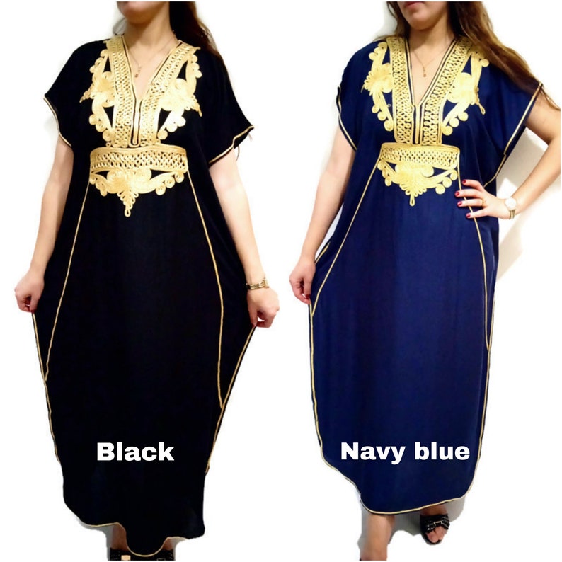 Moroccan Kaftan, African Kaftan, Arabic Abaya , Dubai dress, Summer Dress, Djellaba image 5