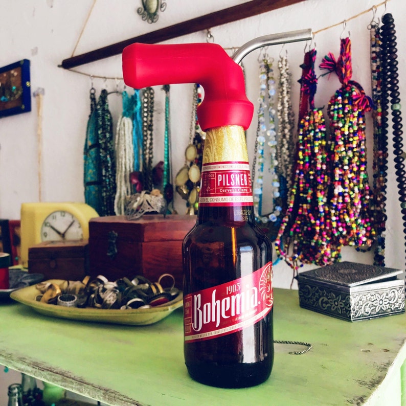 Silicone Beer Bottle Funnel The Original Knockout Etsy
