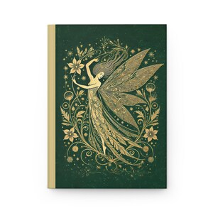 Whimsical Art Nouveau Fairy Notebook, Vintage Floral Journal Gift for Writers image 6