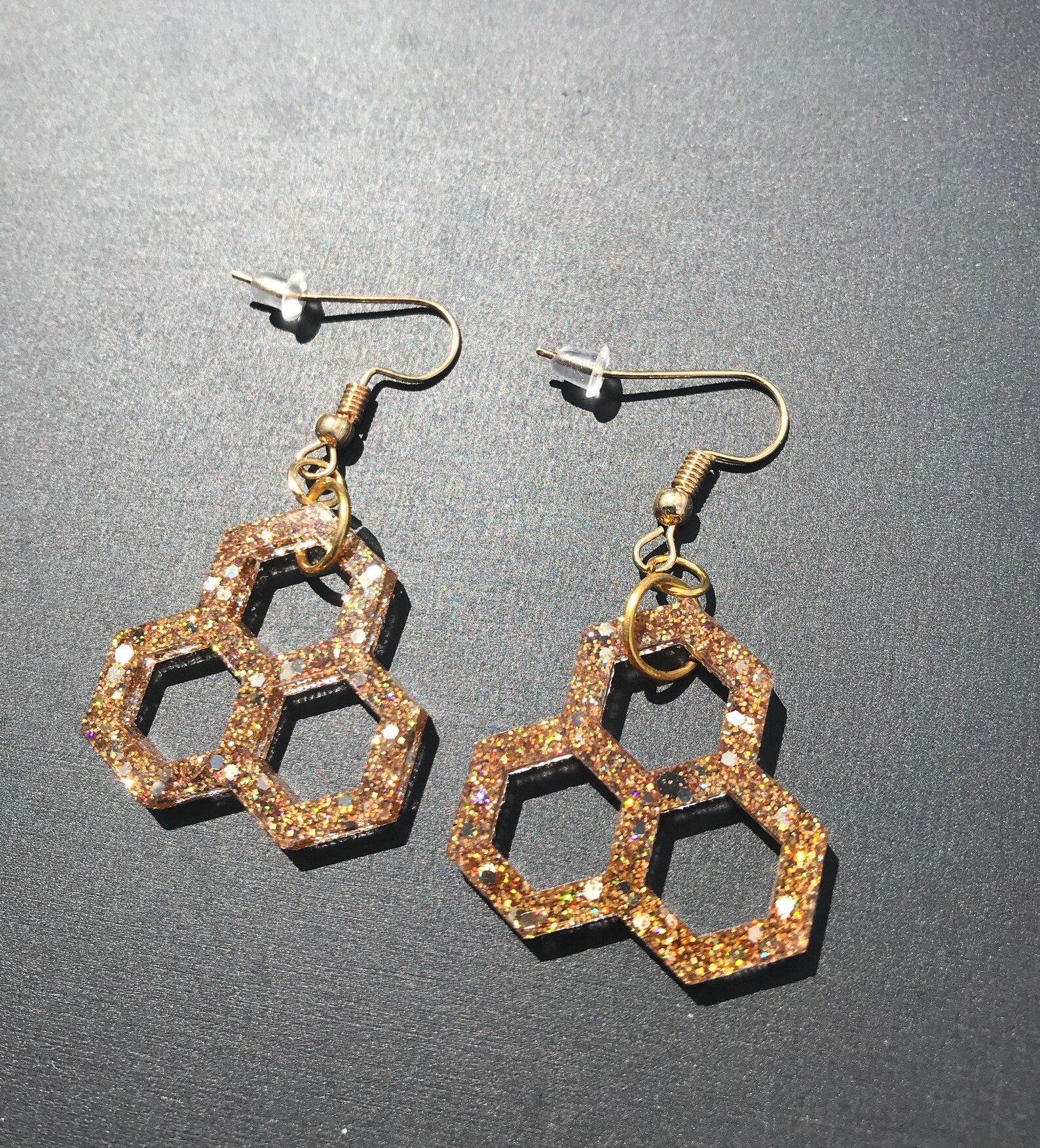 Golden Earrings Etsy