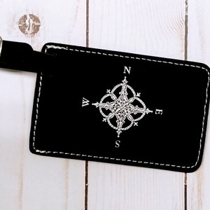 Fancy Compass Luggage Tag