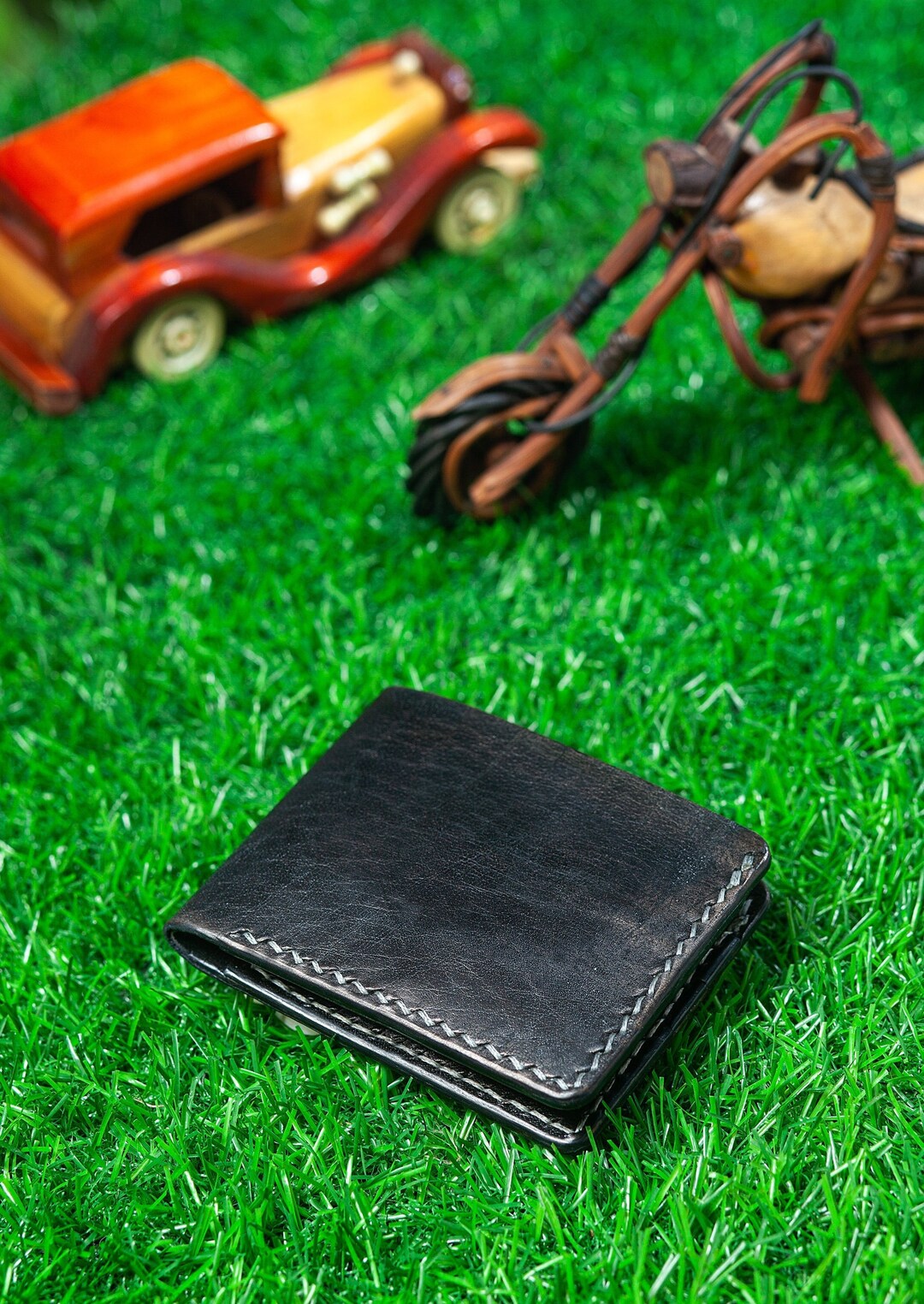 Full Grain Leather Wallet, Leather Wallet, Handmade Vegetable Tanned