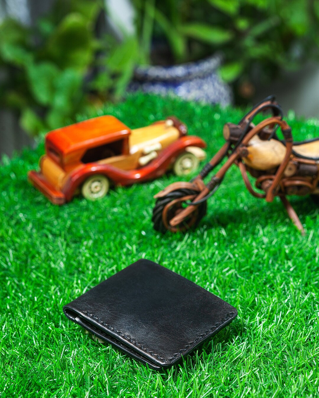 Handmade Leather Wallet, Full Grain Leather Wallet, Bifold Leather