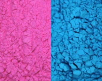 Gender Reveal Color Powder - 2lbs of Colored Chalk Powder and Color Powder Run [1lb Pink & 1lb Blue]