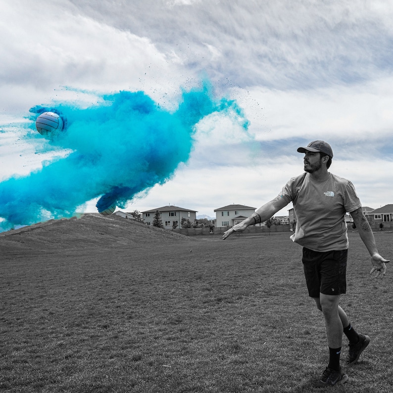 Powder VOLLEYBALL Gender Reveal Volleyball exploding Etsy