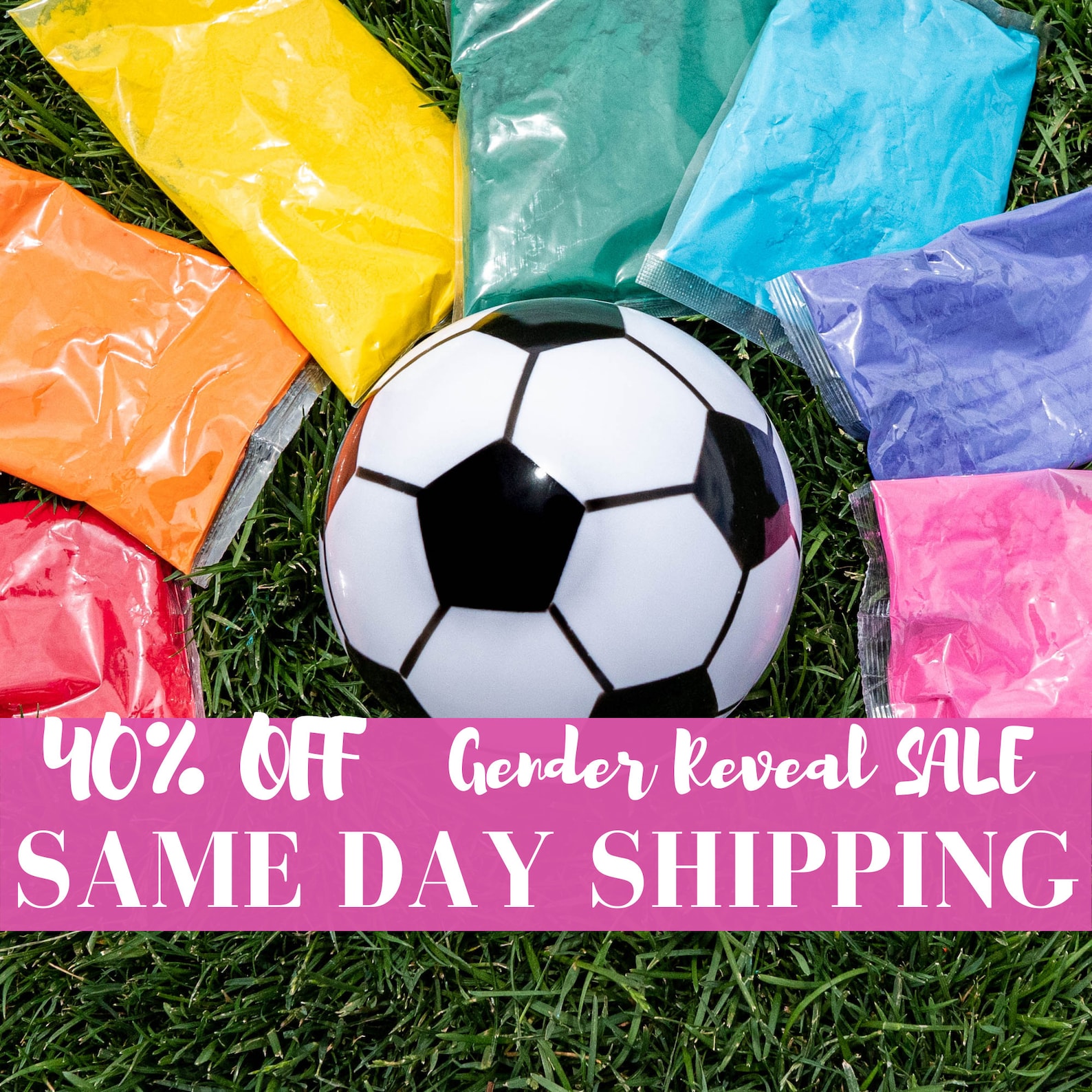 Soccer Ball Gender Reveal Soccer KIT Gender Reveal Sport Etsy