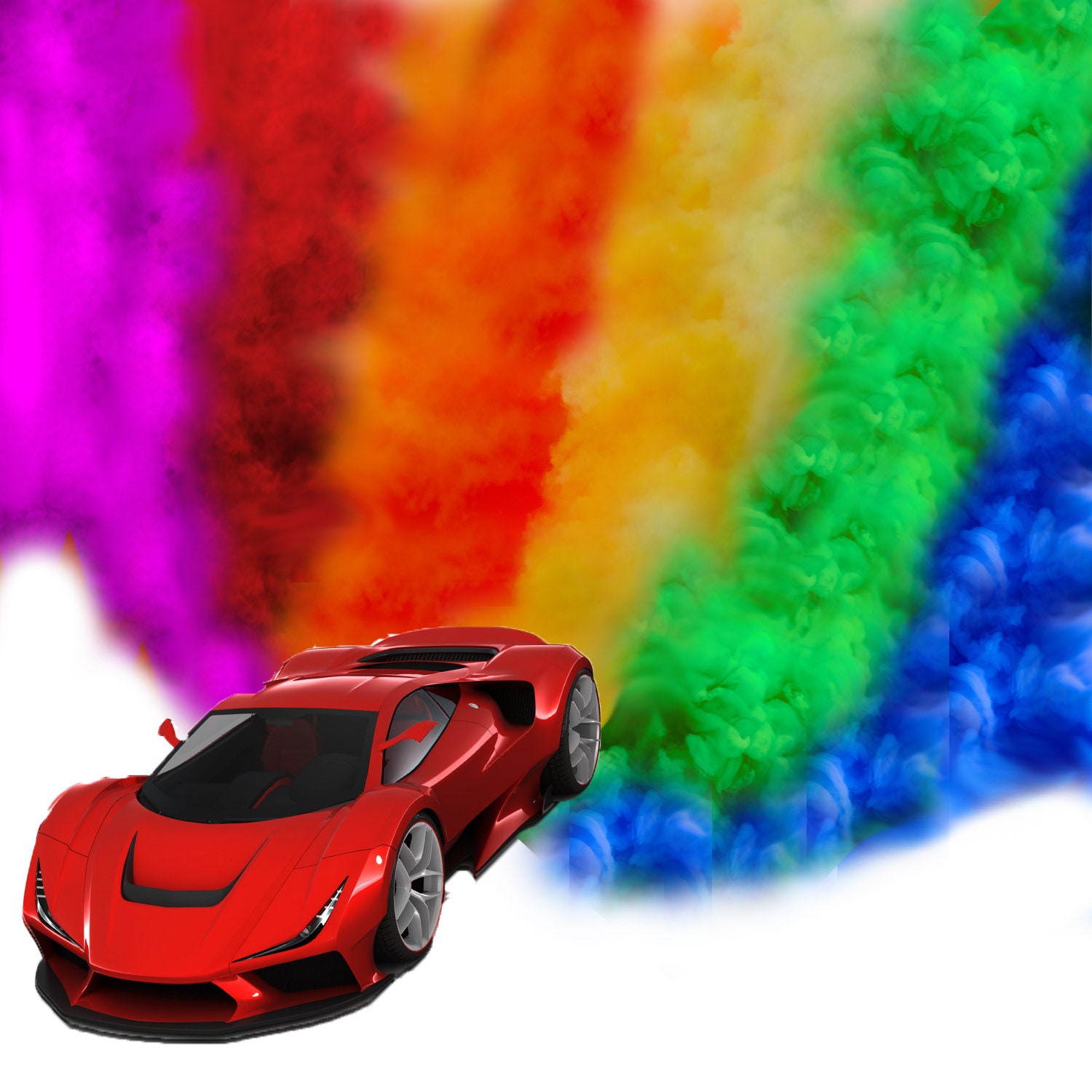  Excite Colors - Gender Reveal Powder - Blackout Bags, Car  Burnout Tire Pack, Exhaust Smoke Kit