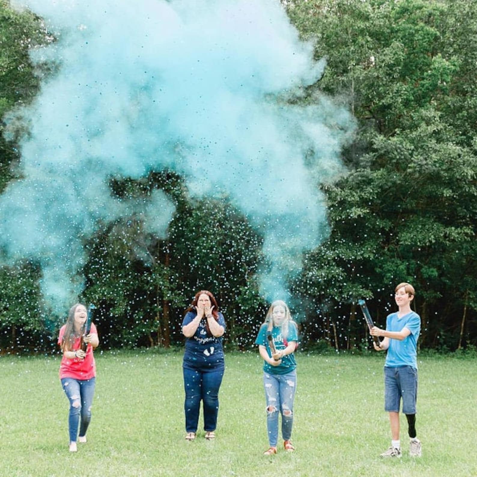 Powder Confetti Smoke Cannon for Gender Reveal Boy or Girl Etsy