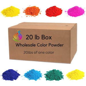 20lb Premium Holi Color Powder – Non-Toxic, Biodegradable for Color Runs, Festivals & Gender Reveals