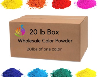 20lb Premium Holi Color Powder – Non-Toxic, Biodegradable for Color Runs, Festivals & Gender Reveals