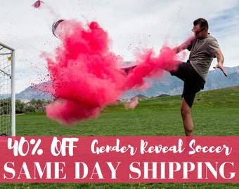 Gender Reveal Soccer Ball KIT | Gender Reveal Sport Ideas | SALE! | 7 Colors Options!