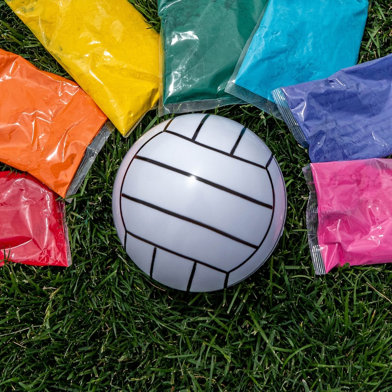 Powder VOLLEYBALL Gender Reveal Volleyball exploding Etsy