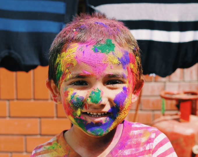 Holi Powder Multi Mix Pack 7lbs of 1 Lb Bags of Multi Color Premium