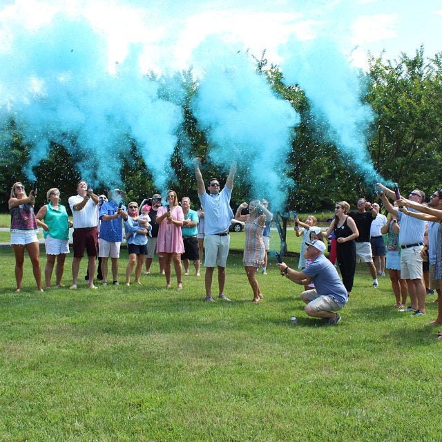Gender Reveal Powder Confetti Smoke Cannons Premium Holi Powder Smoke…