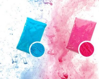Gender Reveal Powder Packets - Color Powder Pink and Blue