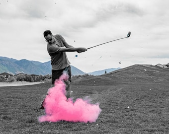 Golf Ball Powder Gender Reveal Golf Ball in Pink or Blue! Sports Gender Reveal