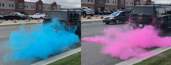 Color Blaze Black-Out Baby Gender Reveal Powder - 2lbs of Colored Powder  for Boy or Girl, For Car & Motorcycle Burnout, Toss, Photoshoot, Reveal  Party