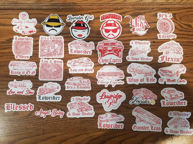 Low Rider Sticker Image 30 Lowrider Stickers - Etsy