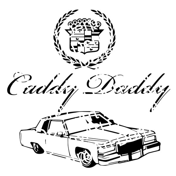 Caddy Daddy two door svg, instant download, svg files, png, svg, dxf, pdf, esp, plt, tiff