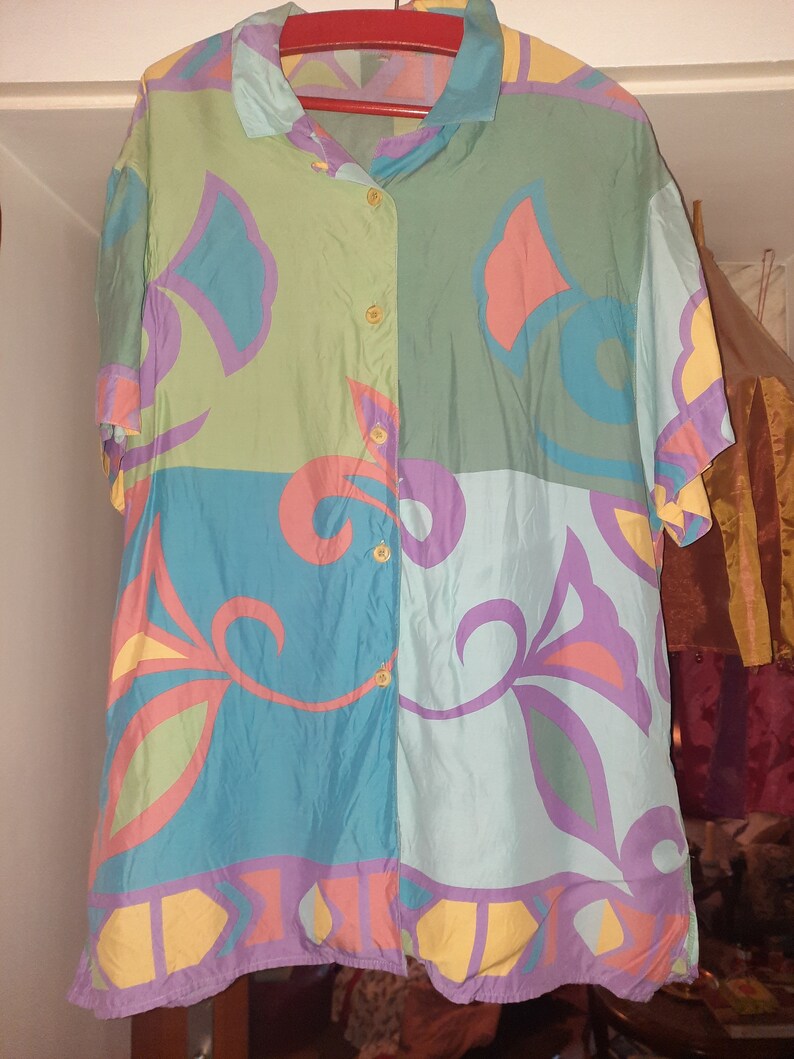 BlouseVintagePasteloversized46L image 2