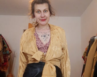 Bluse*Vintage*gelb*oversized*