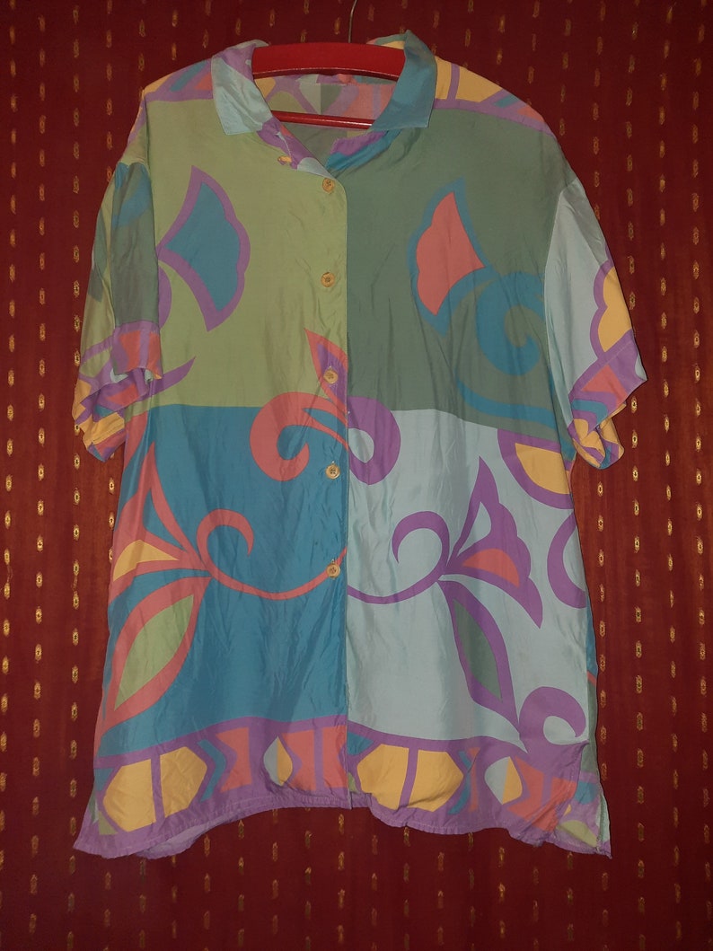 BlouseVintagePasteloversized46L image 1