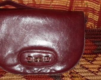 Tasche*Vintage*rot*Leder*