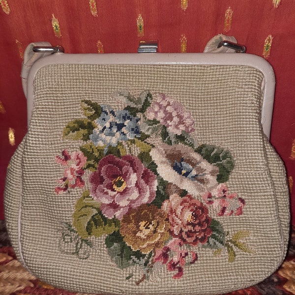 Tasche*Vintage*Gobelin*floral*bag*