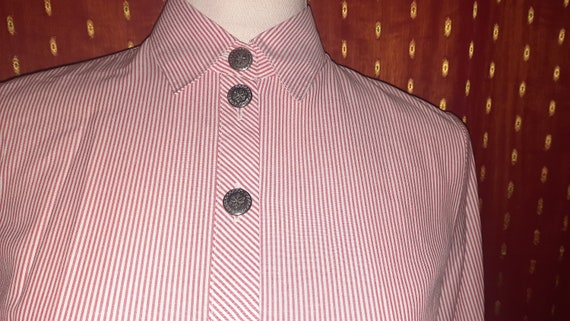 Bluse*Vintage*Petressa*rot*weiß*36*Trachten*