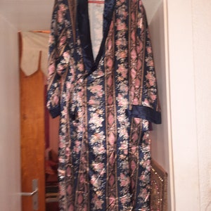 Dressing gownbathrobevintageblue image 3