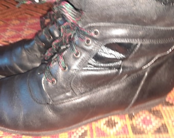 Ankle boots*Vintage*black*boots*39*