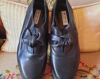Schoenen*Vintage*Ballerina's*Loafers*39*zwart