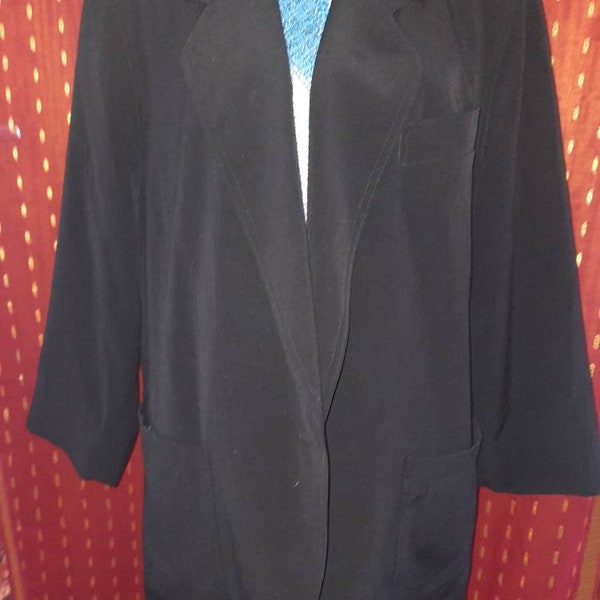 Blazer*Vintage*schwarz*80er*L*oversized Look*