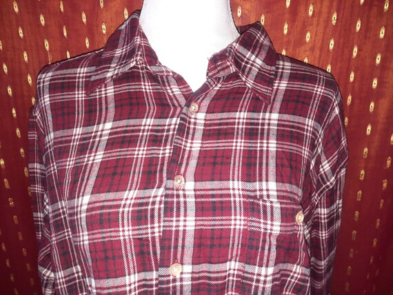 Hemd*Karo*kariert*Vintage*Flanell*rot*weiß*