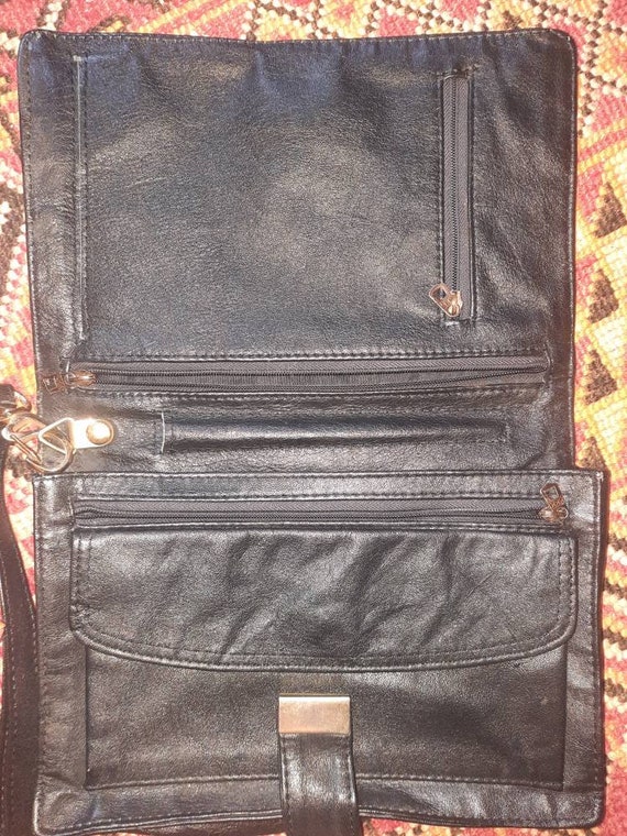 Tasche*Vintage*schwarz*Henkeltasche*Leder* - image 5