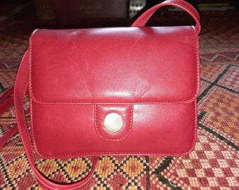 Tasche*Vintage*rot*Leder*