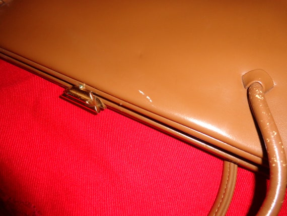 Bag*bag*Vintage*brown*Leather*50s*60s* - image 3