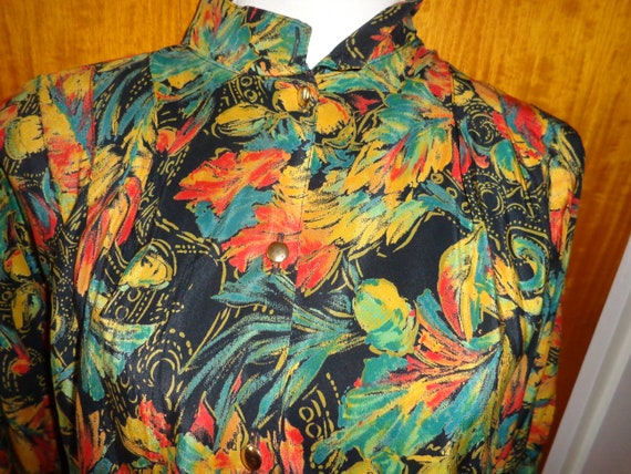 Blouse*Vintage*colorful*80s*eighties*floral*