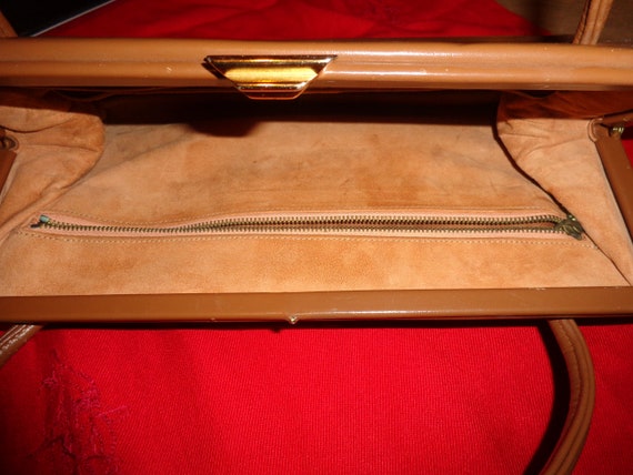 Bag*bag*Vintage*brown*Leather*50s*60s* - image 2