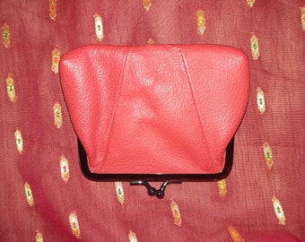 Wallet*Wallet*Vintage*red*Click closure