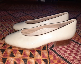 Zapatos*vintage*beige*bailarinas*38*