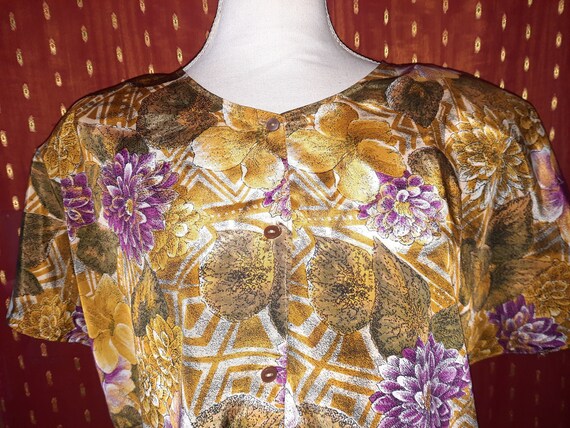 Bluse*Vintage*Polyester*oversized*80er*eighties*X… - image 1