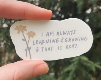 sticker // learning & growing // spring collection