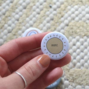 PACK OF 3 // grace hope God is good // pinback buttons image 4