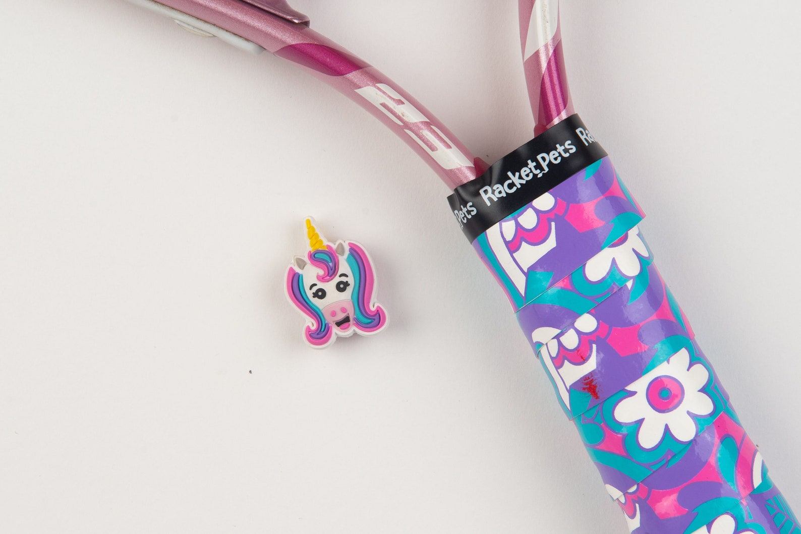 VALUE PACK - Unicorn Tennis Racket Dampener & Overgrip Set Set With 2 ...