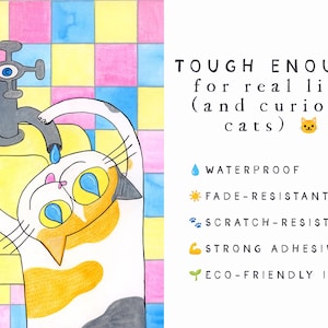 Vinylsticker regenboog Caterpillar Cat | Rups | Sticker waterfles laptop afbeelding 4