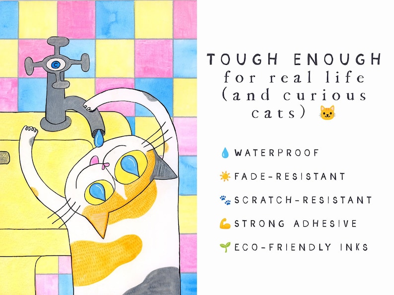 Vinylsticker regenboog Caterpillar Cat | Rups | Sticker waterfles laptop afbeelding 4