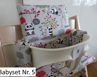 Sitzkissen-Set Baumwolle passend für Stokke Hochstuhl 2-teiliges Kissenset